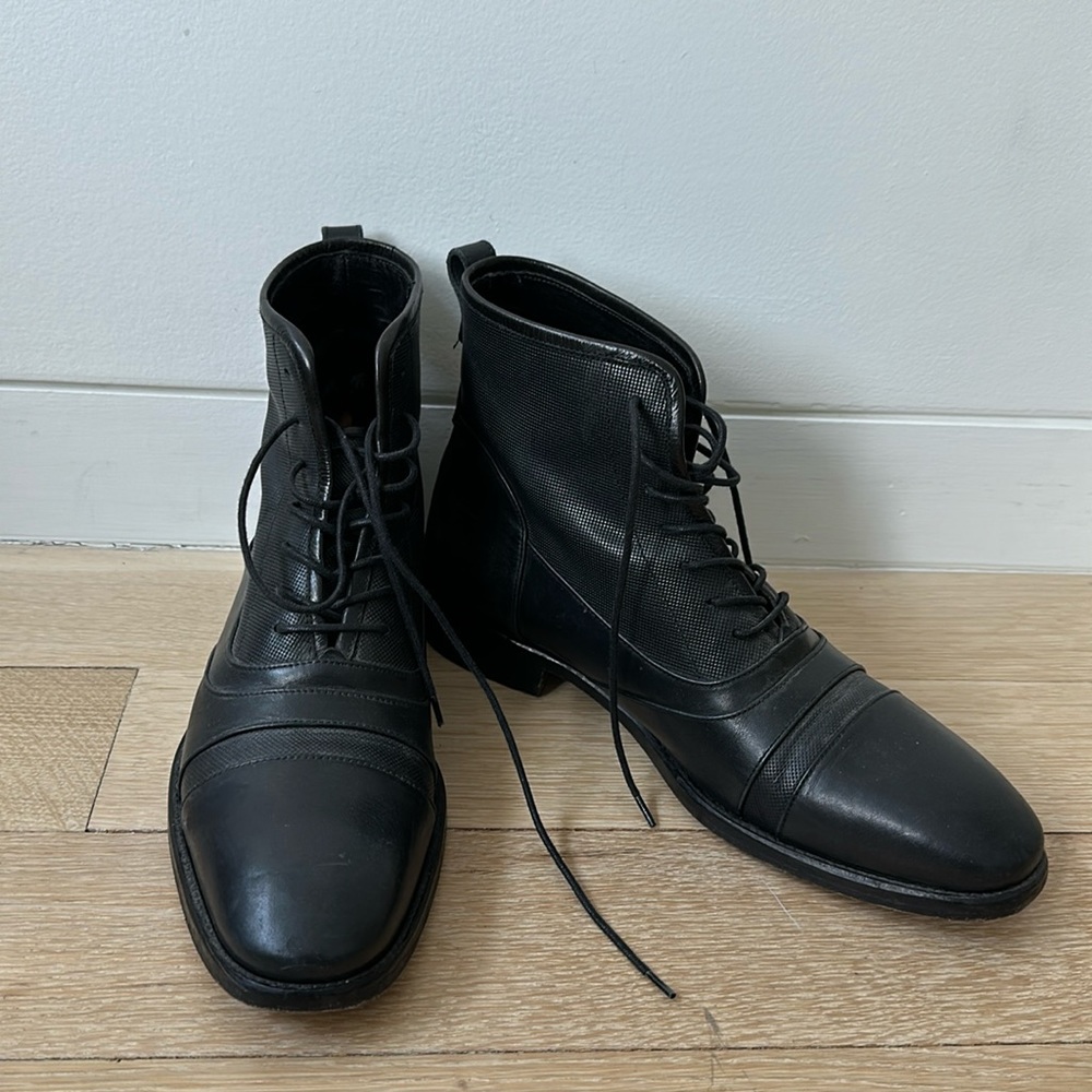 John Varvatos men’s black boots